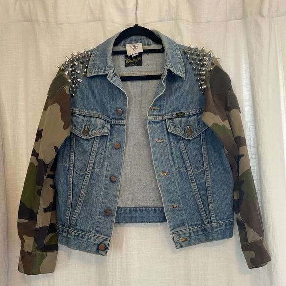 Wrangler Jackets & Blazers - Vintage Wrangler Denim Jacket W/Studs
